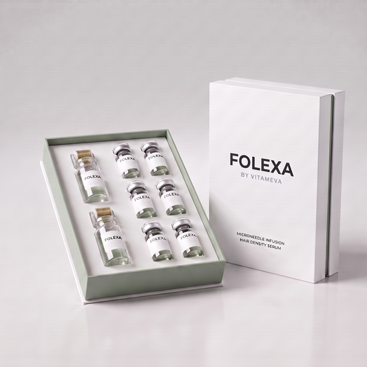 Folexa micro-infusiesysteem verpakking met zes ampullen en twee applicators