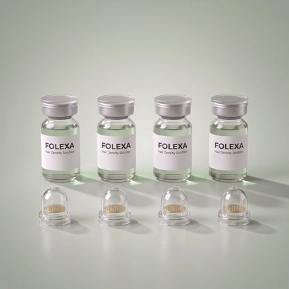 Folexa ampullen met de micro-naaldkopjes ernaast
